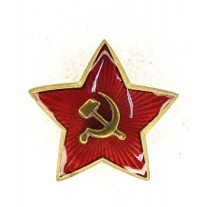 Звезда-кокарда к головным уборам комначсостава РККА, диаметр 38 мм., обр.1936 г..